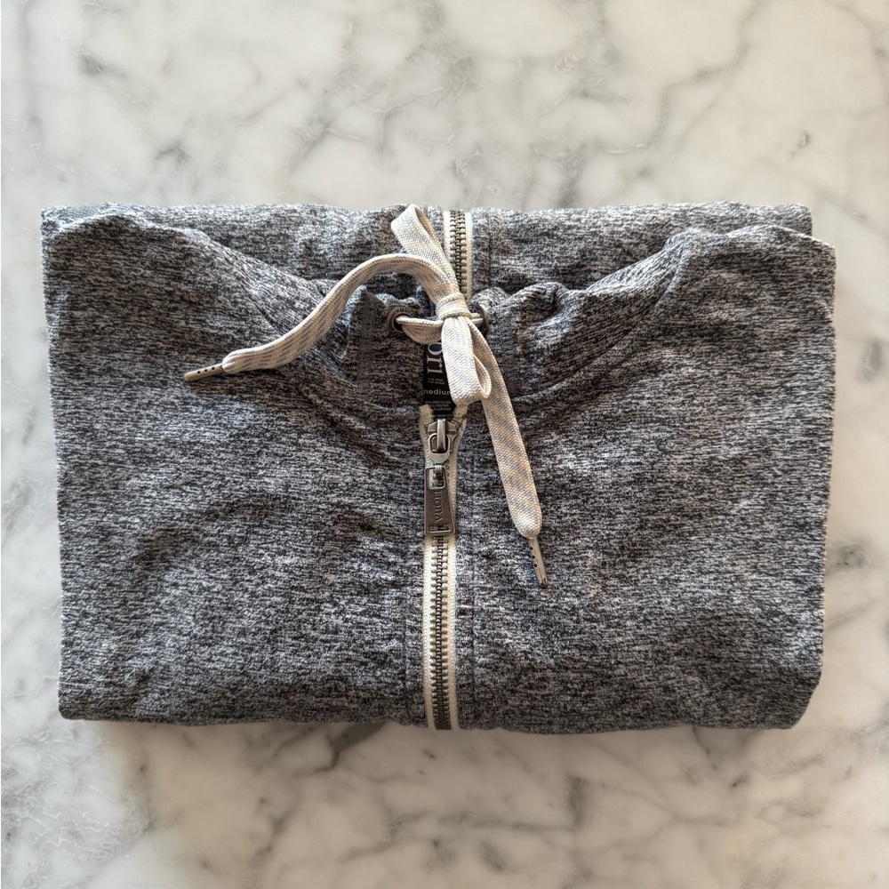 Vuori Halo Zip-Up Hoodie Heather Grey - Picture 7 of 7